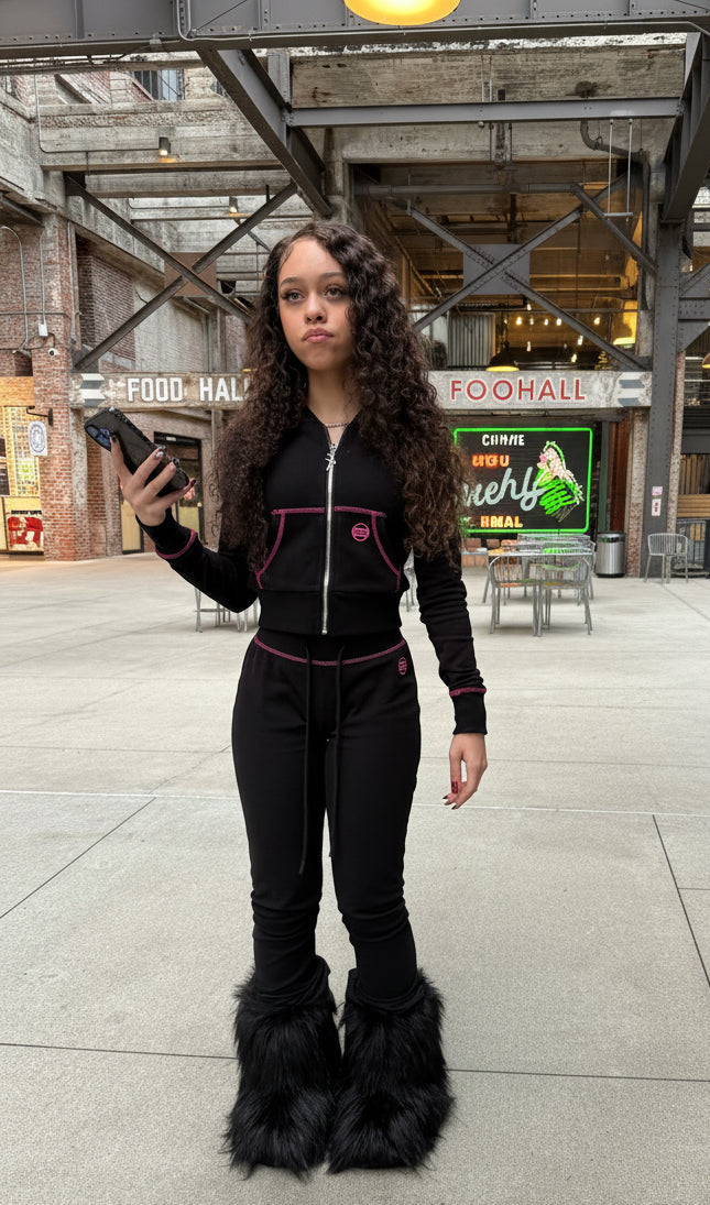 Onyx Sweatpants (black/pink)